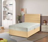 Dozer Divan Bed 54 inch Headboard Lined Design Plush
