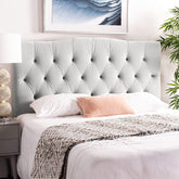 Emia Plush 26 inch Strutted Headboard