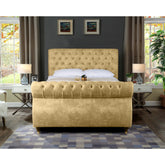 Serra Plush Velvet Luxury Bed Frame