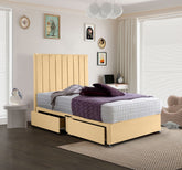 Sleepytime Divan Bed 54 inch Headboard 2 Drawers Lined Design Plush