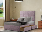 Jacob Divan Bed 2 Drawers Floor Standing Headboard Matching Buttons Plush