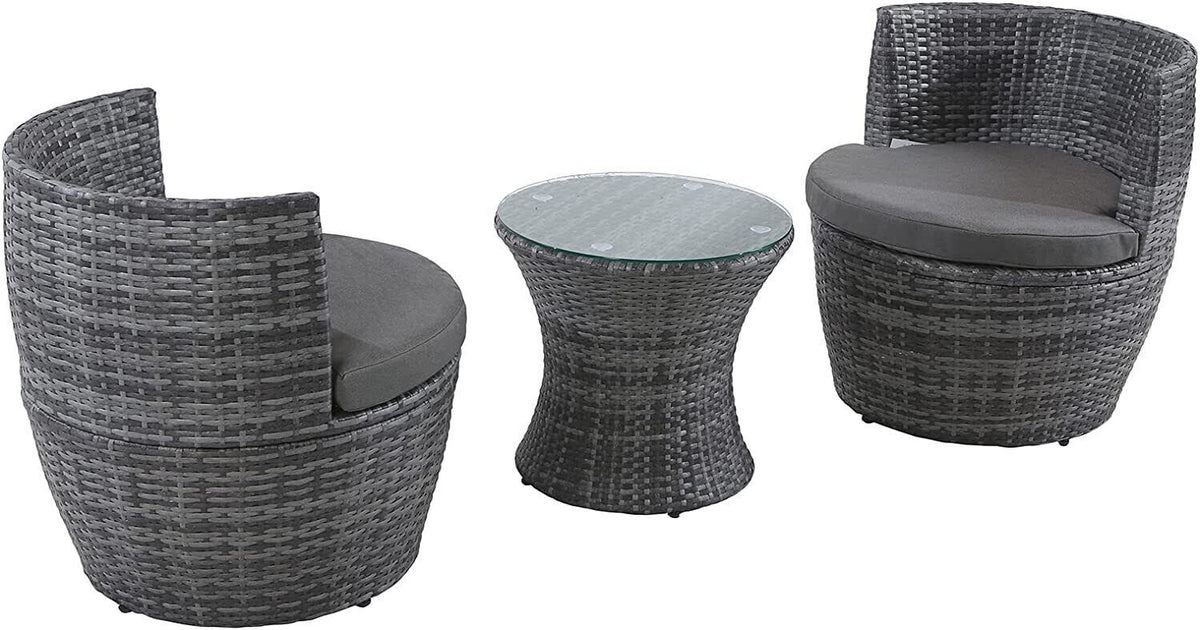 3-Piece Outdoor Rattan Bistro Set