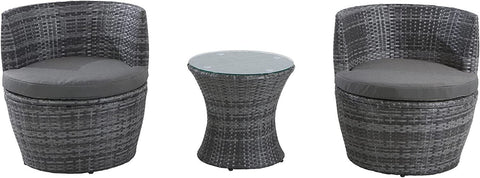 3-Piece Outdoor Rattan Bistro Set