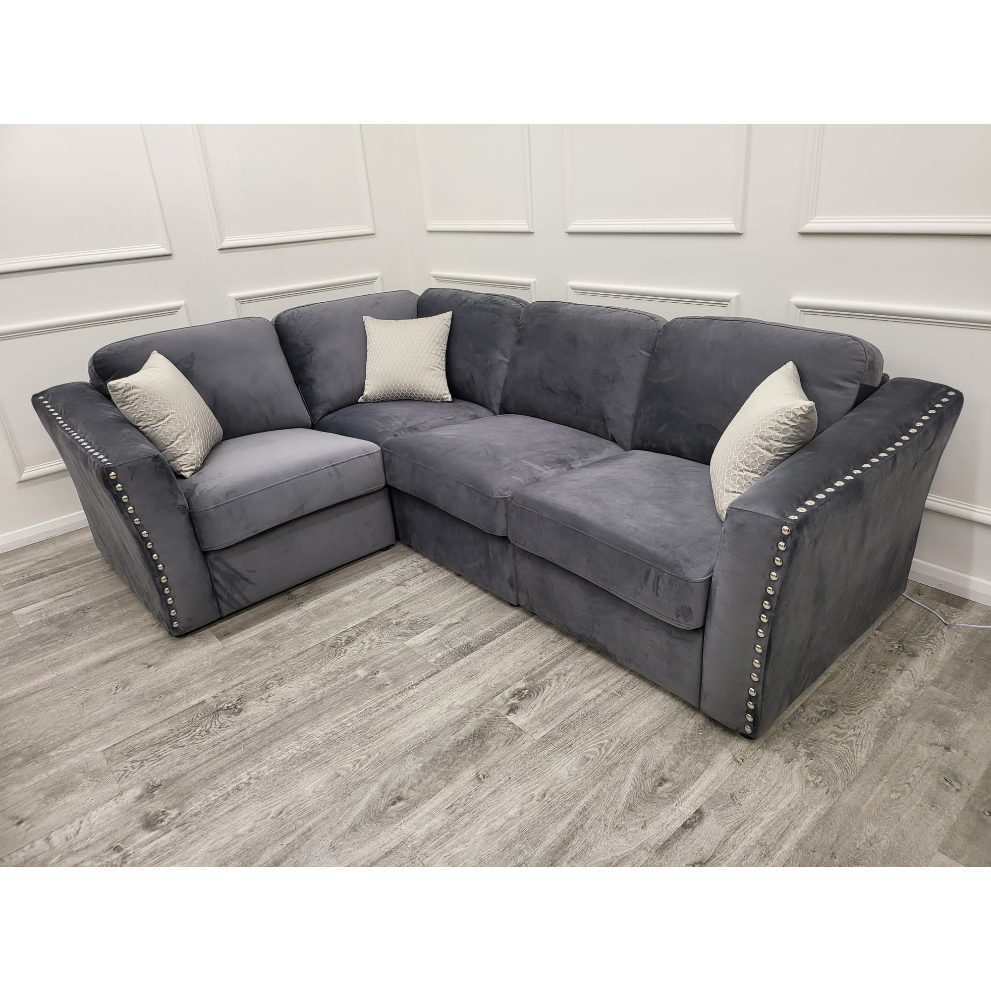 Lindsa Sofa Plush Steel