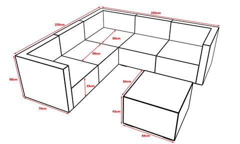 Longria 5 Seater Set