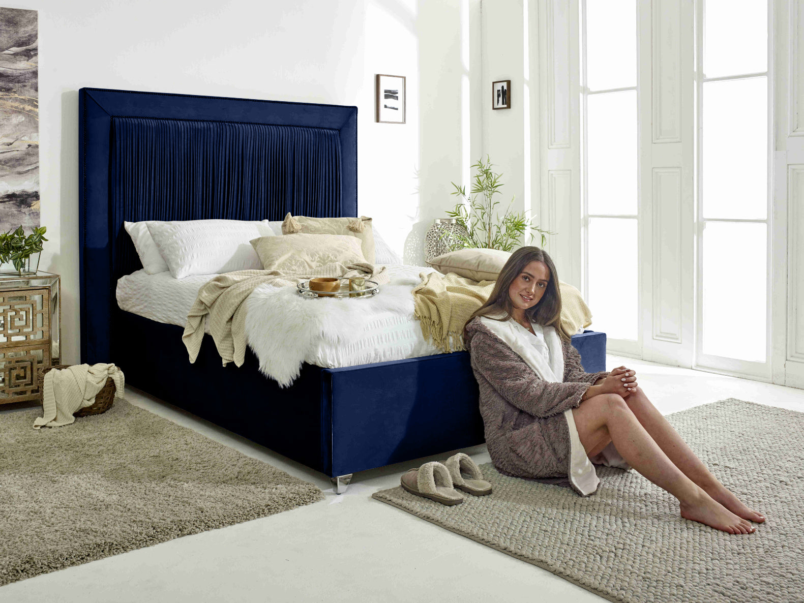 Alexandra Plush Velvet Bed Frame