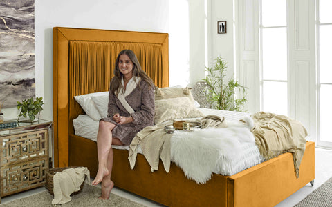 Alexandra Plush Velvet Bed Frame