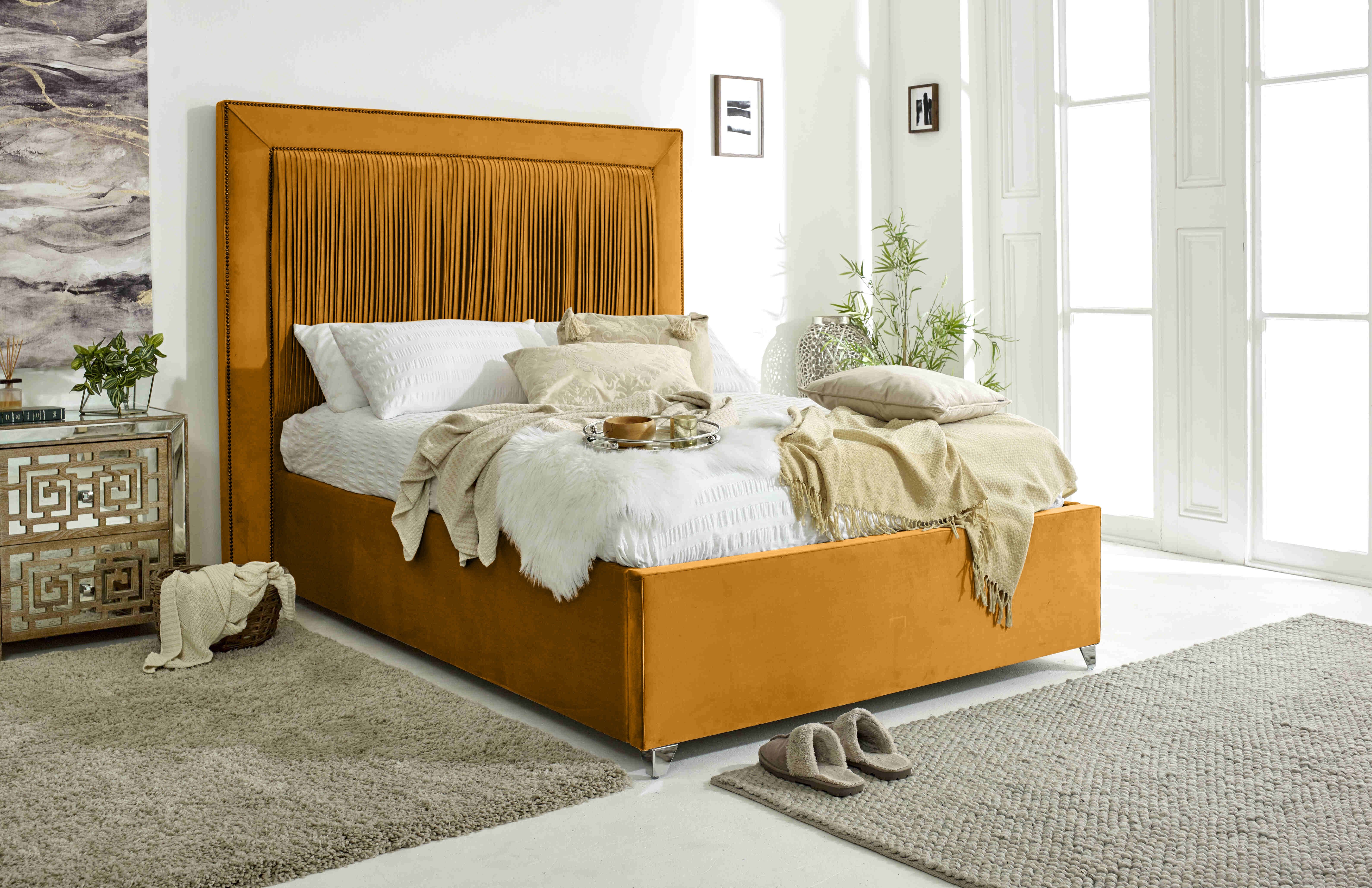 Alexandra Plush Velvet Bed Frame