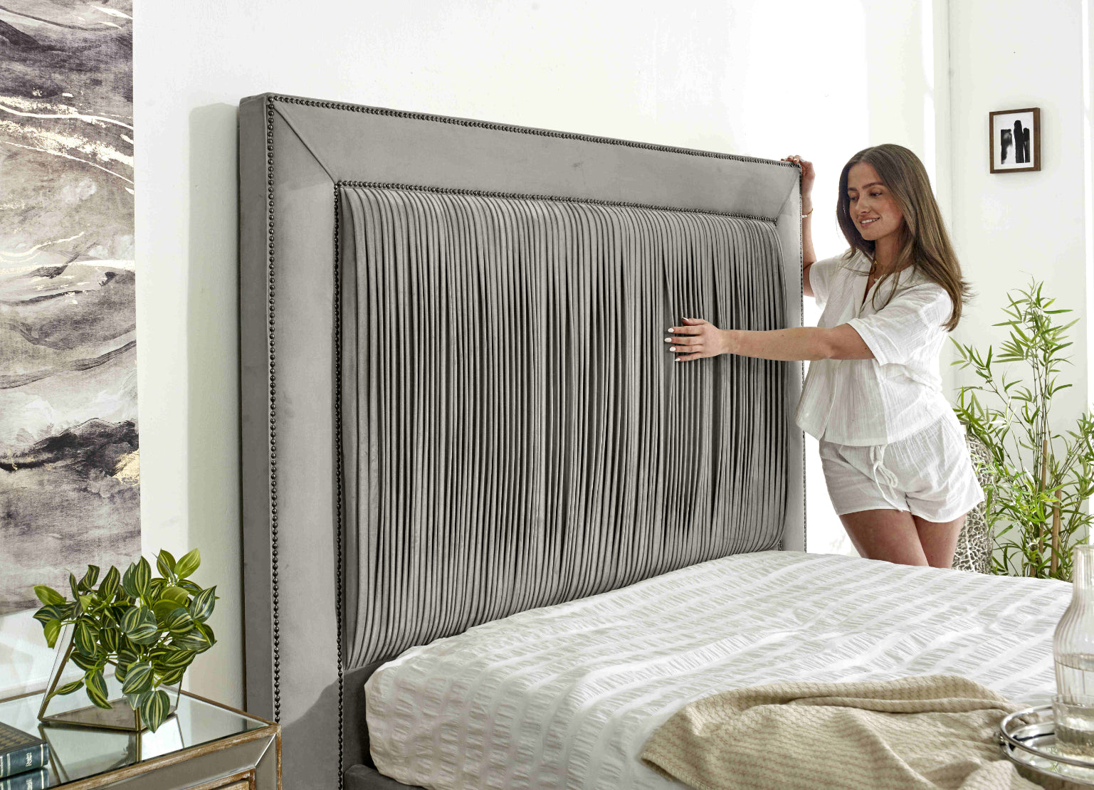 Alexandra Plush Velvet Bed Frame