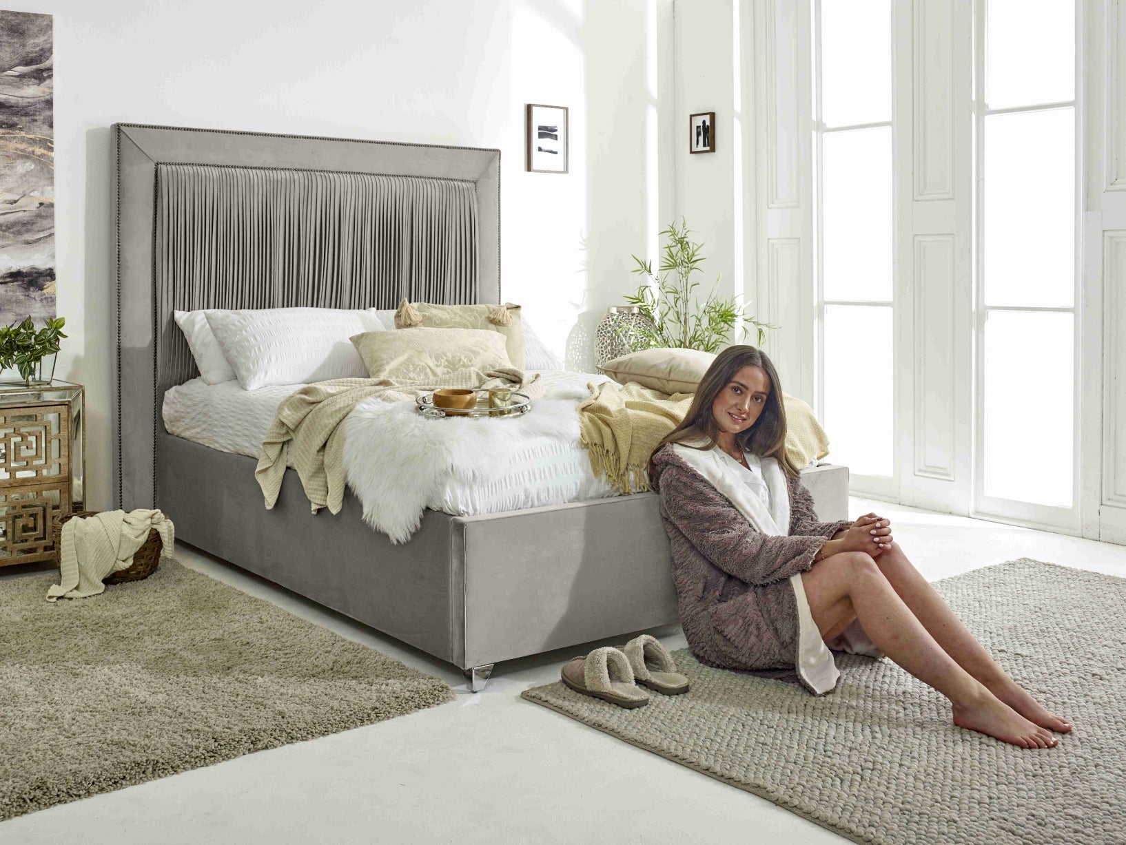 Alexandra Plush Velvet Bed Frame