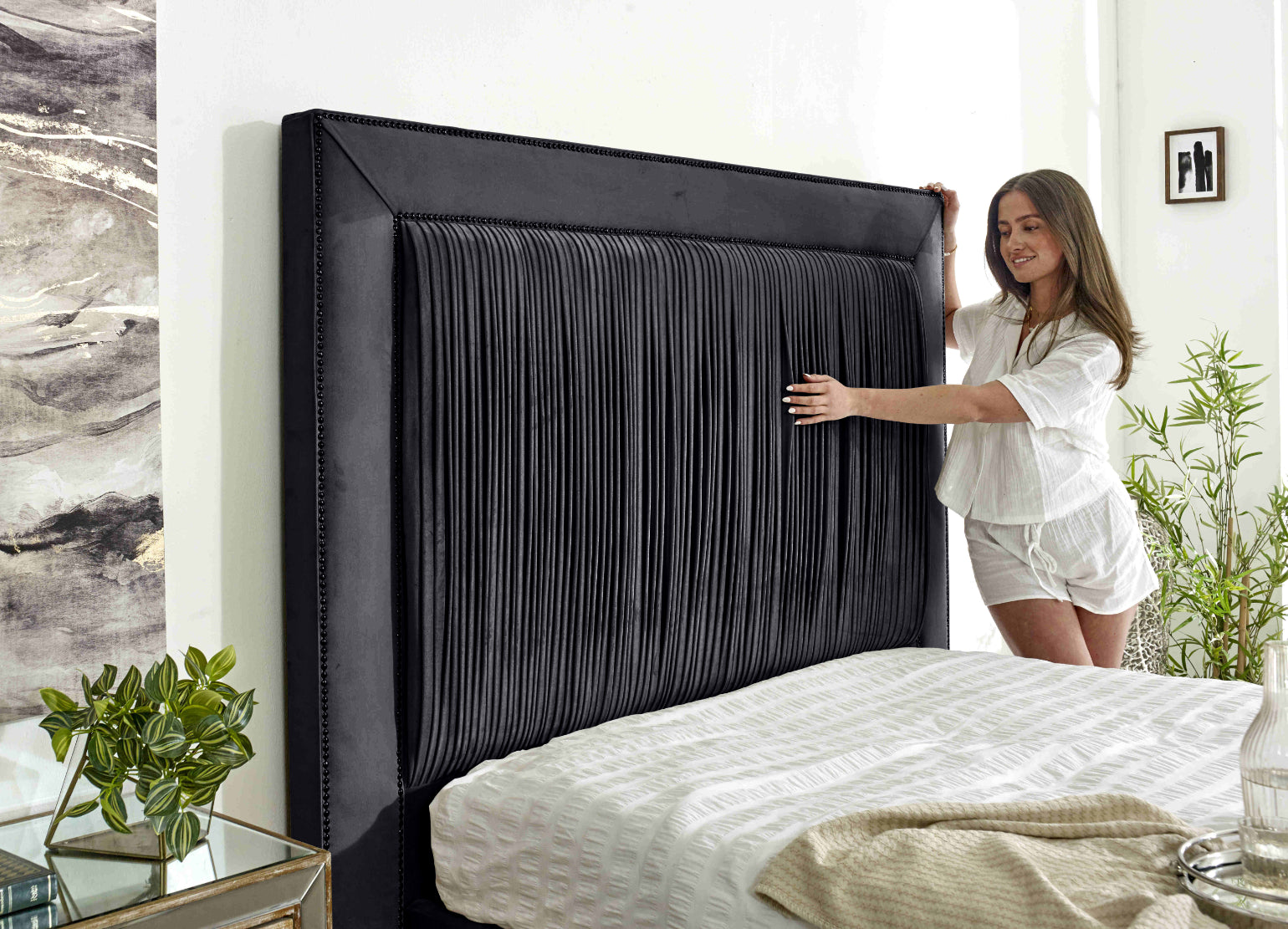 Alexandra Plush Velvet Bed Frame