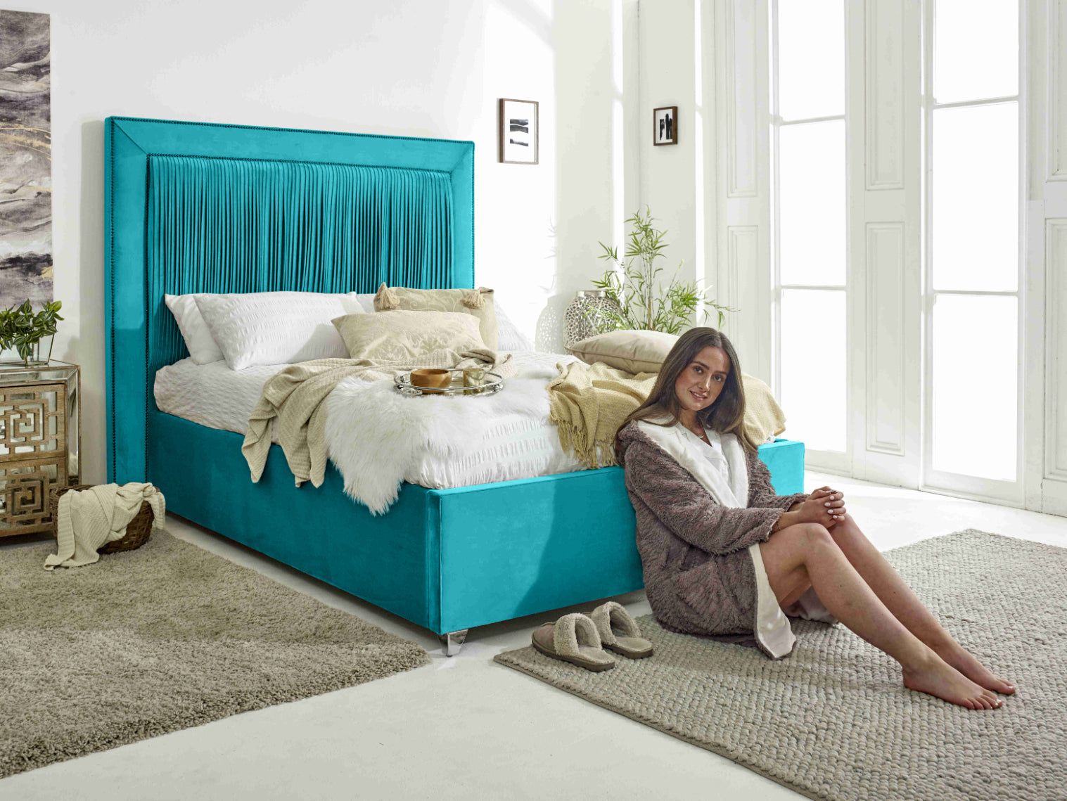 Alexandra Plush Velvet Bed Frame