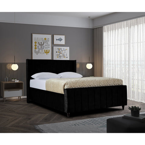 Ariola Plush Velvet Luxury Bed Frame