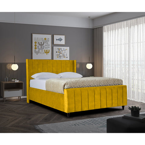 Ariola Plush Velvet Luxury Bed Frame