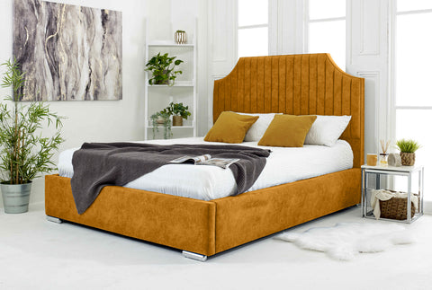 Ascend Plush Velvet Bed Frame