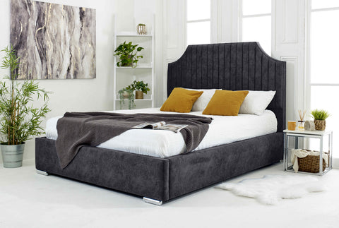 Ascend Plush Velvet Bed Frame