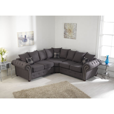 Benson Chenille Grey Sofa 2c2