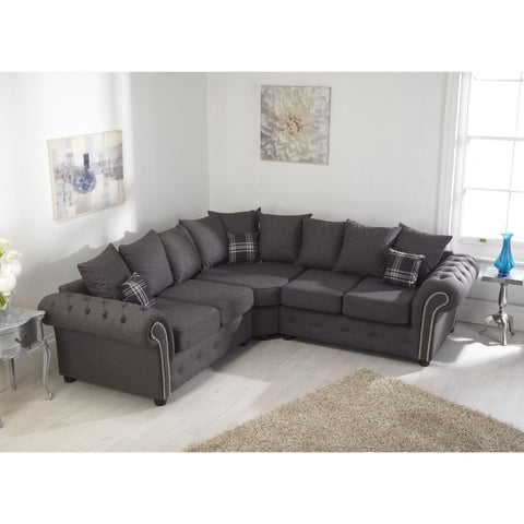 Benson Chenille Grey Sofa 2c2