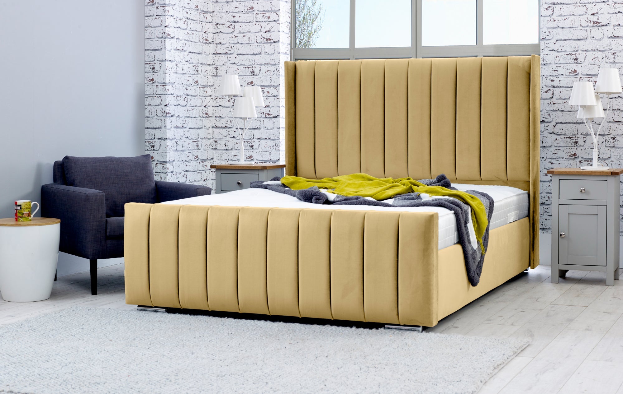 Caira Plush Bed Frame