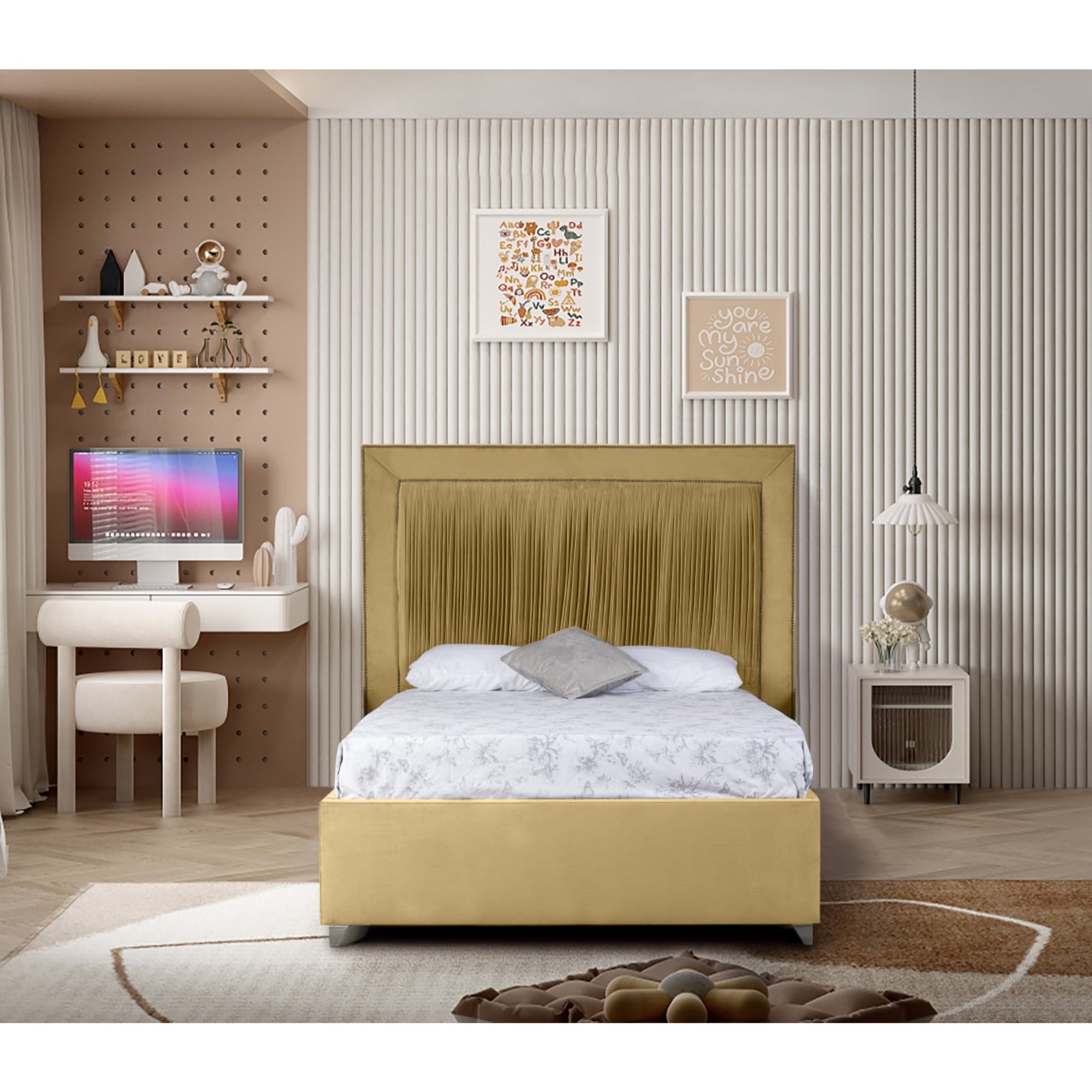 Canterbury Plush Velvet Luxury Bed Frame