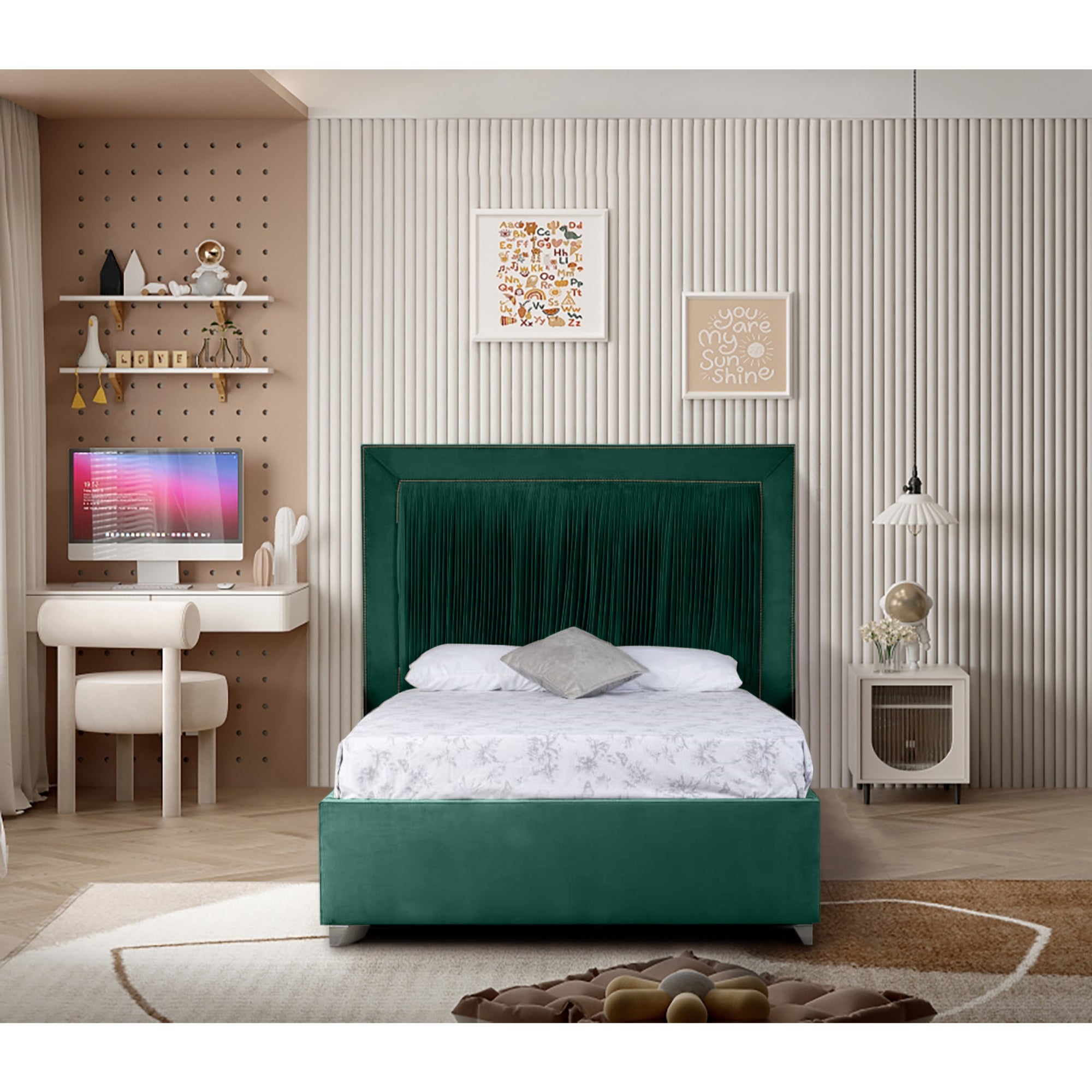 Canterbury Plush Velvet Luxury Bed Frame