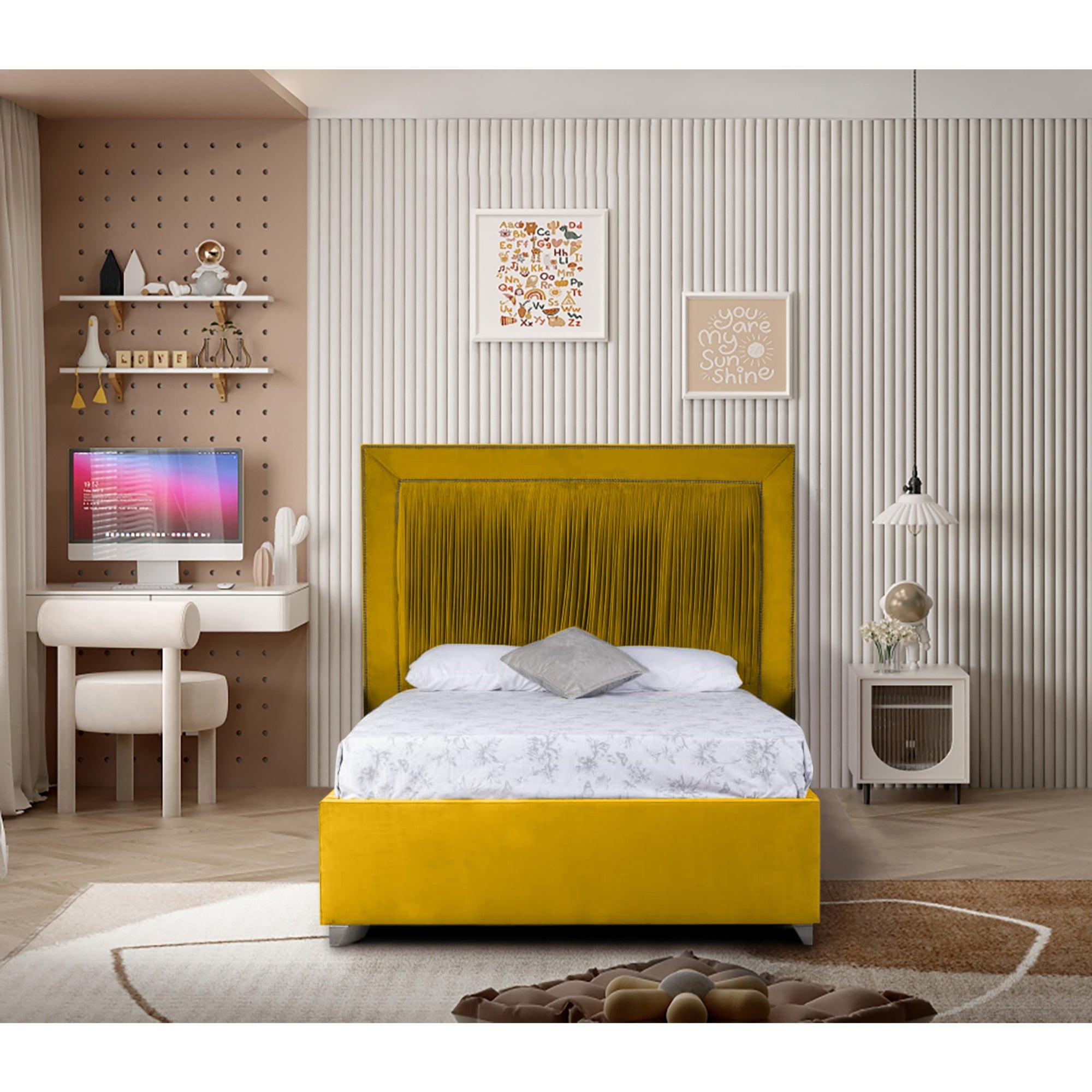 Canterbury Plush Velvet Luxury Bed Frame
