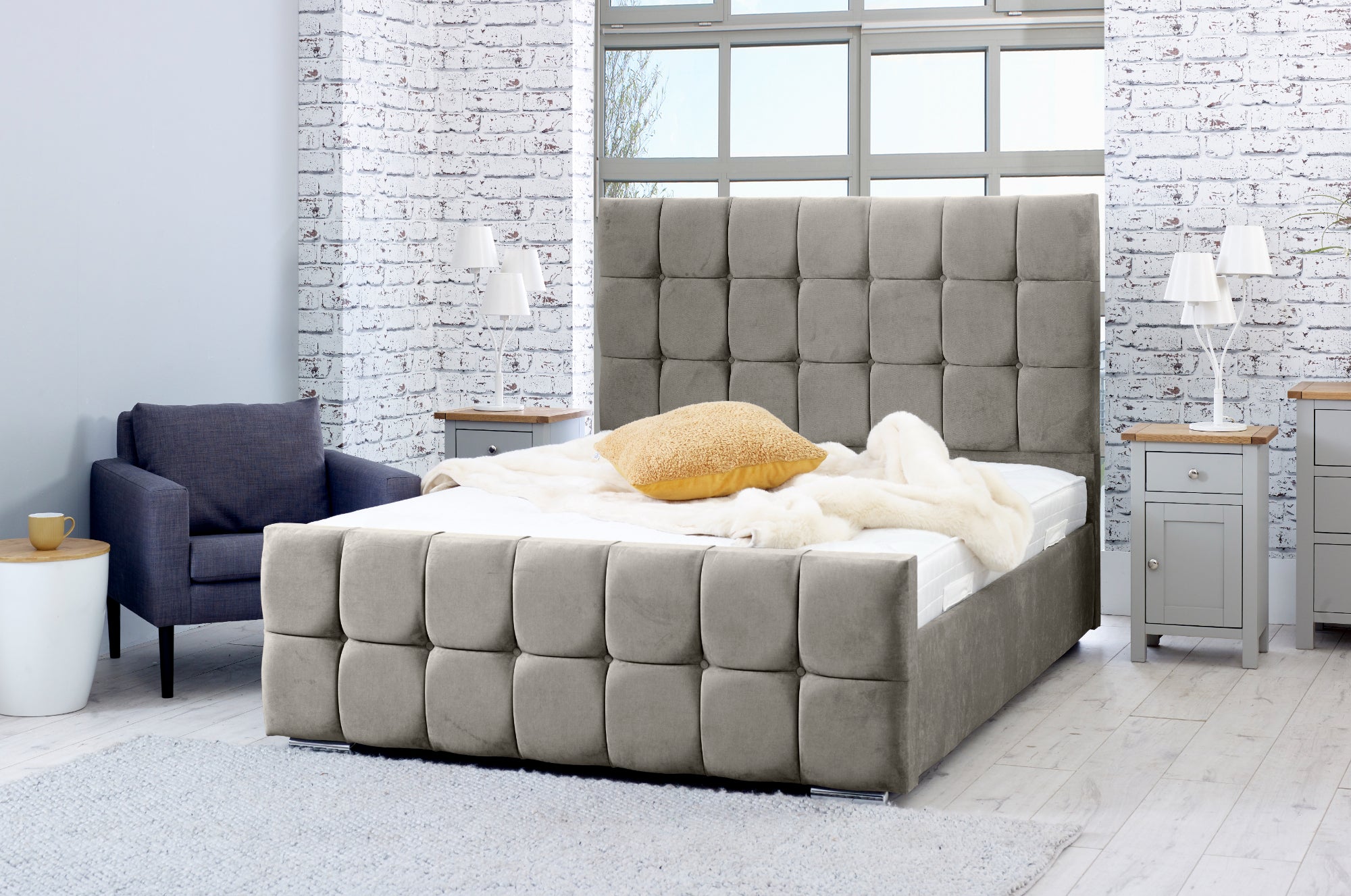 Capri Plush Bed Frame