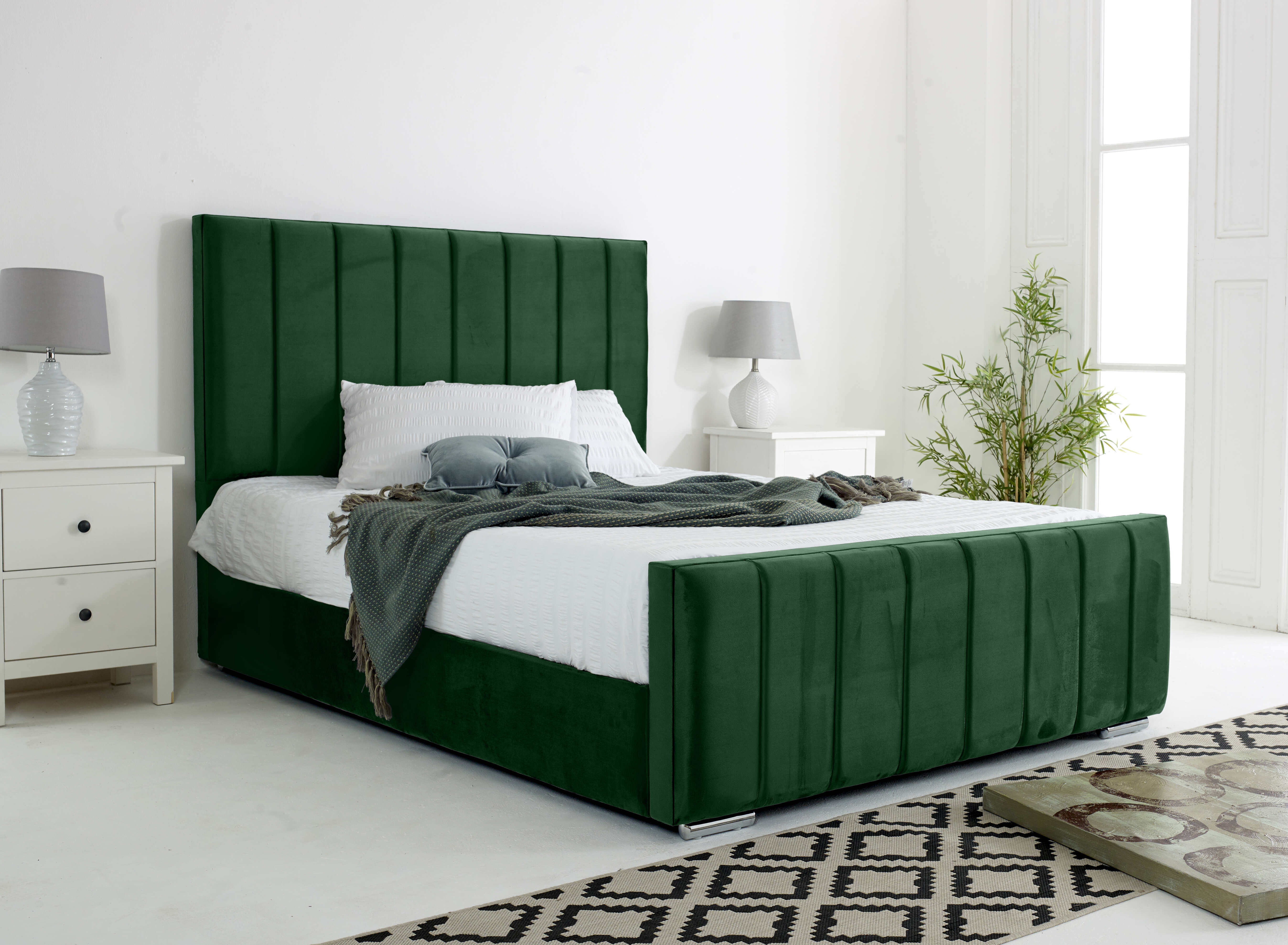 Coraline Plush Velvet Bed Frame