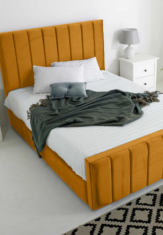 Coraline Plush Velvet Bed Frame