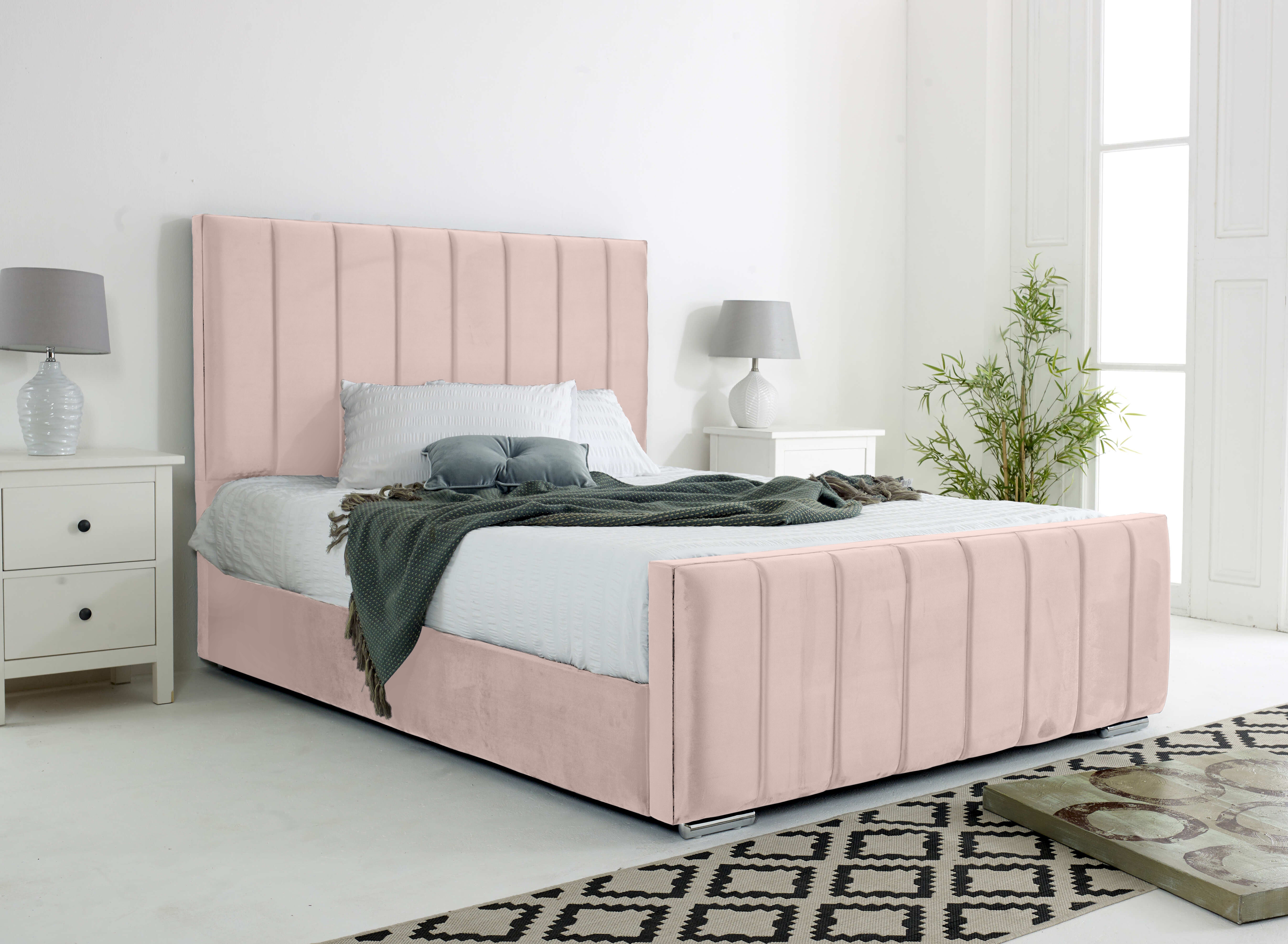 Coraline Plush Velvet Bed Frame