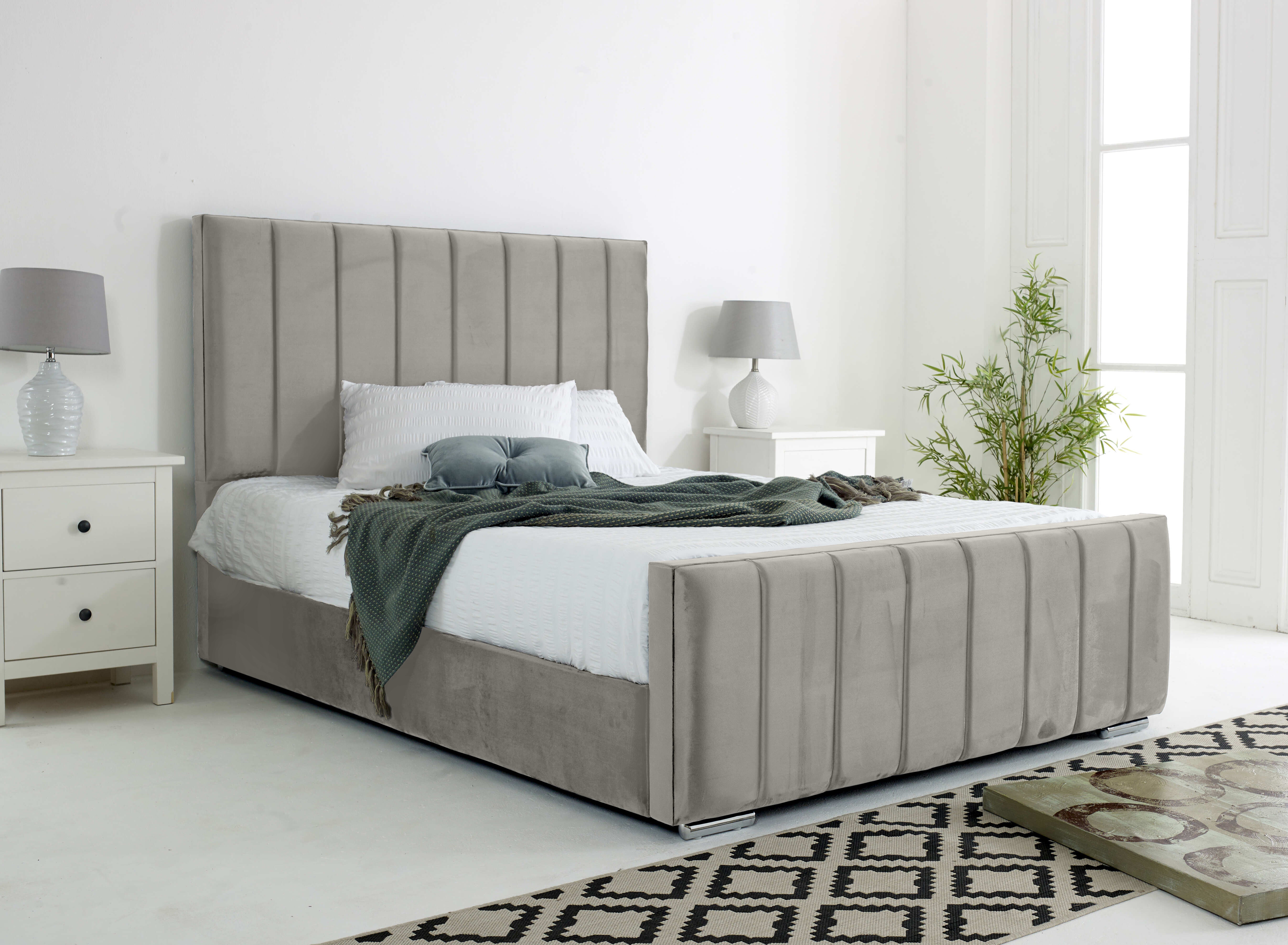 Coraline Plush Velvet Bed Frame