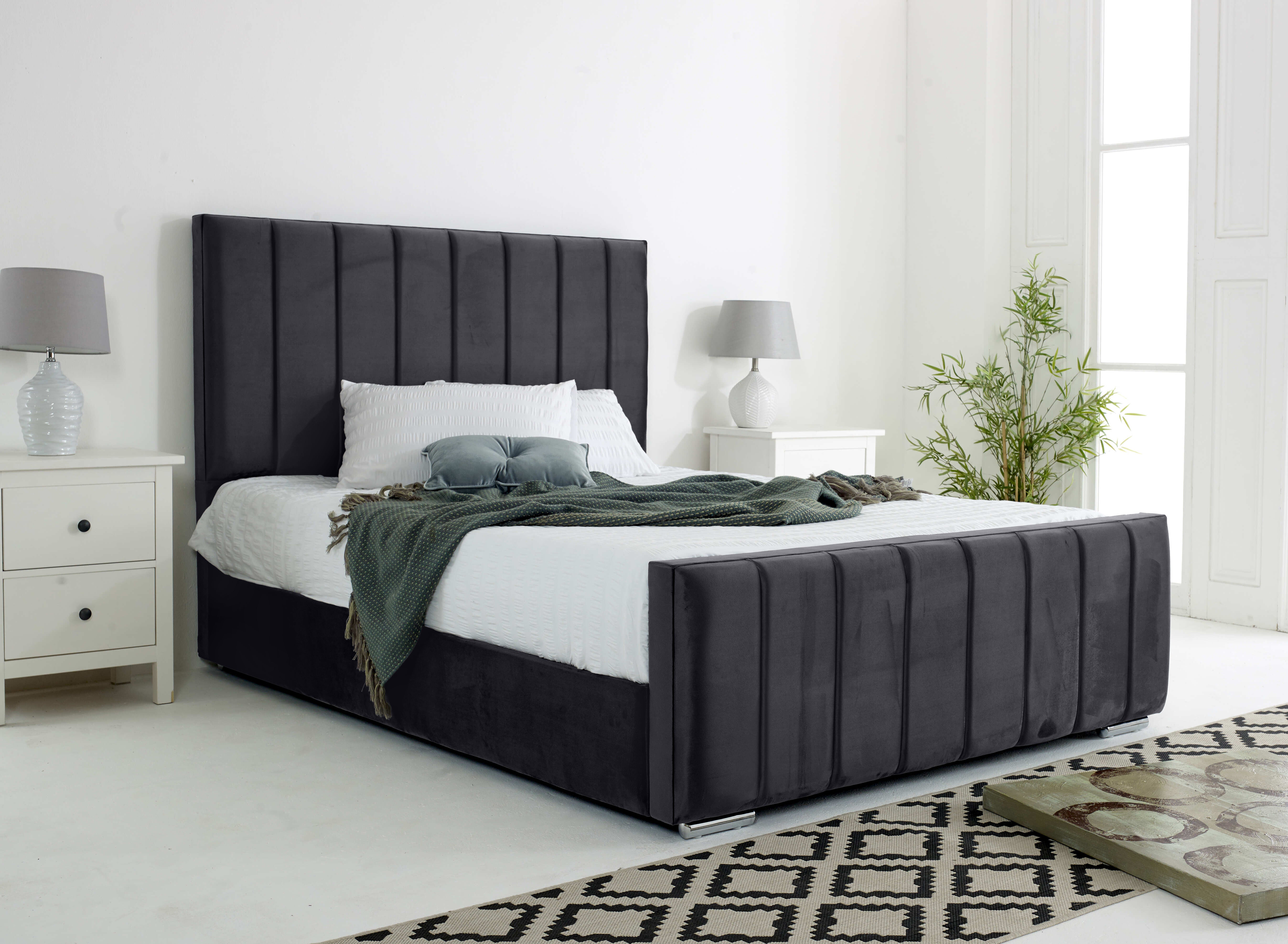 Coraline Plush Velvet Bed Frame