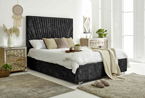 Dawn Marble Fabric Bed Frame