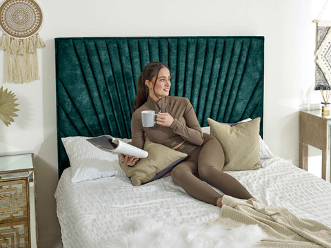 Dawn Marble Fabric Bed Frame