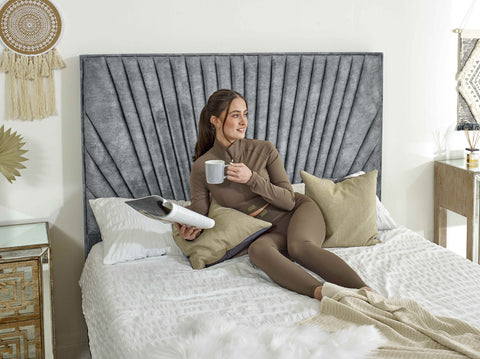 Dawn Marble Fabric Bed Frame
