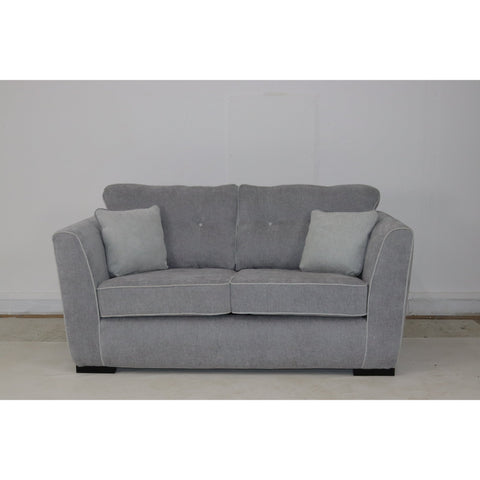 Denton Chenille Grey Sofa Full Back 3+2 Seater