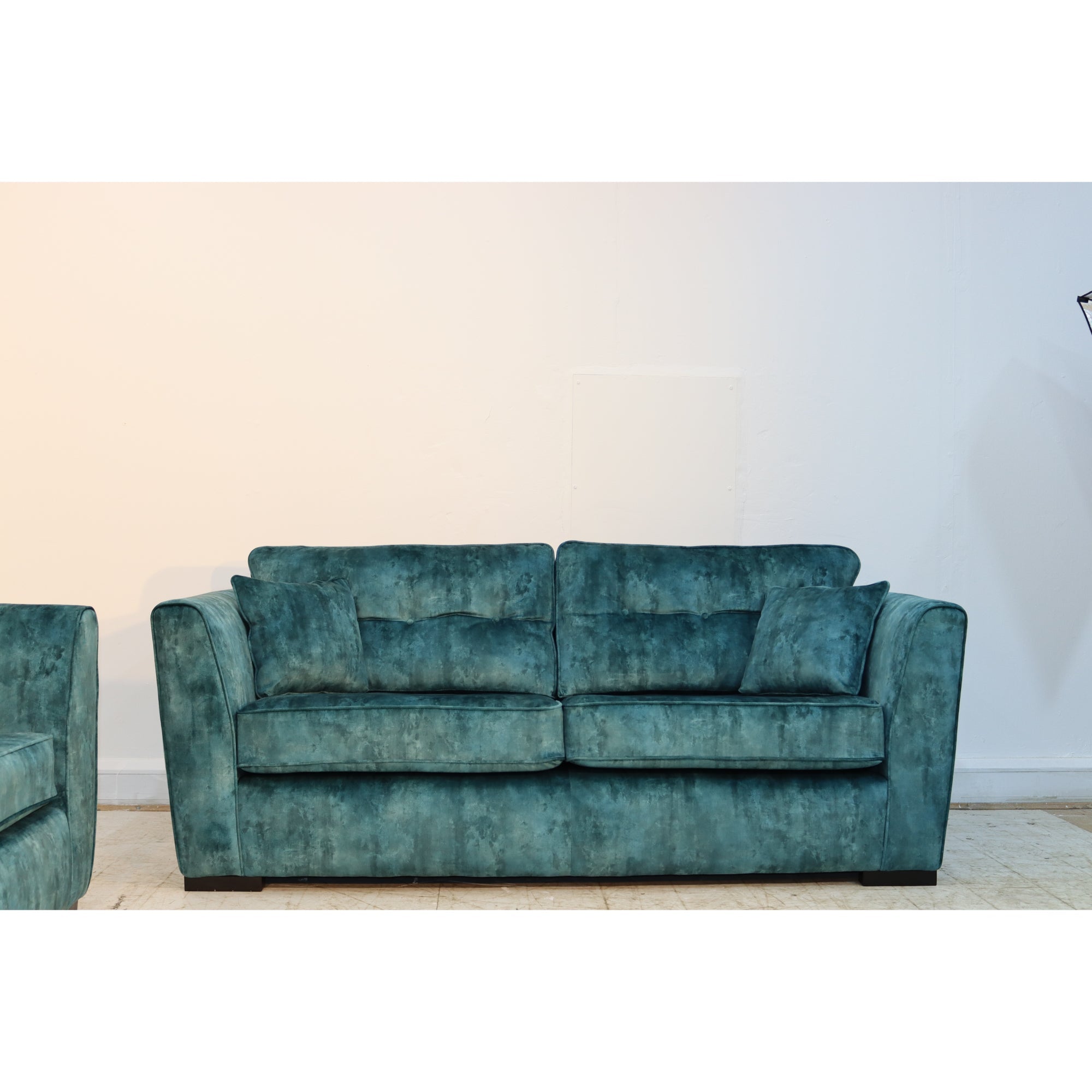 Denton Milano Teal Sofa Full Back 3+2 Seater