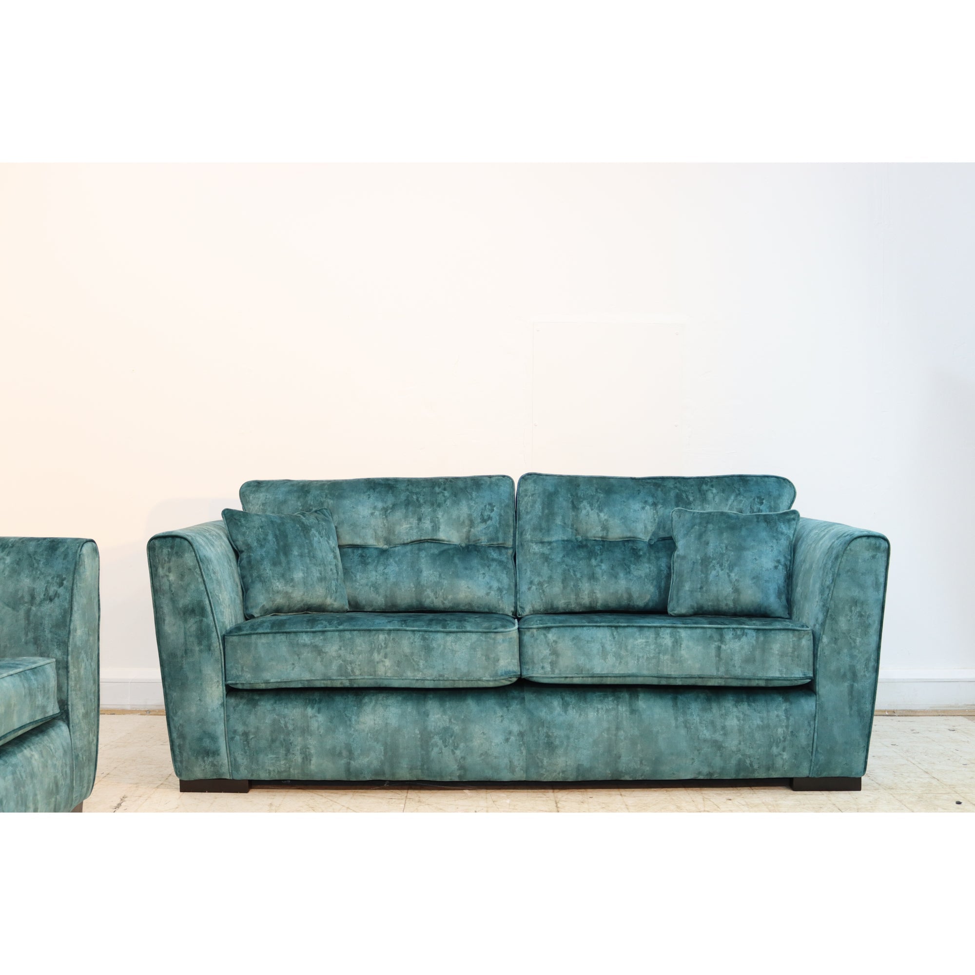 Denton Milano Teal Sofa Full Back 3+2 Seater