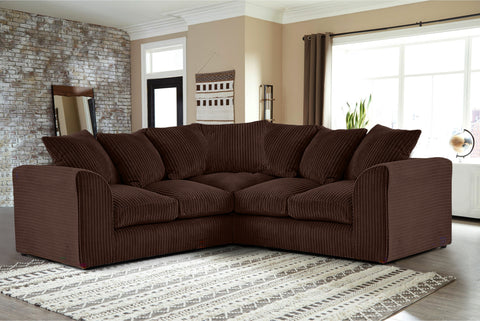 Florina 2c2 Modern Jumbo Cord Corner Sofa