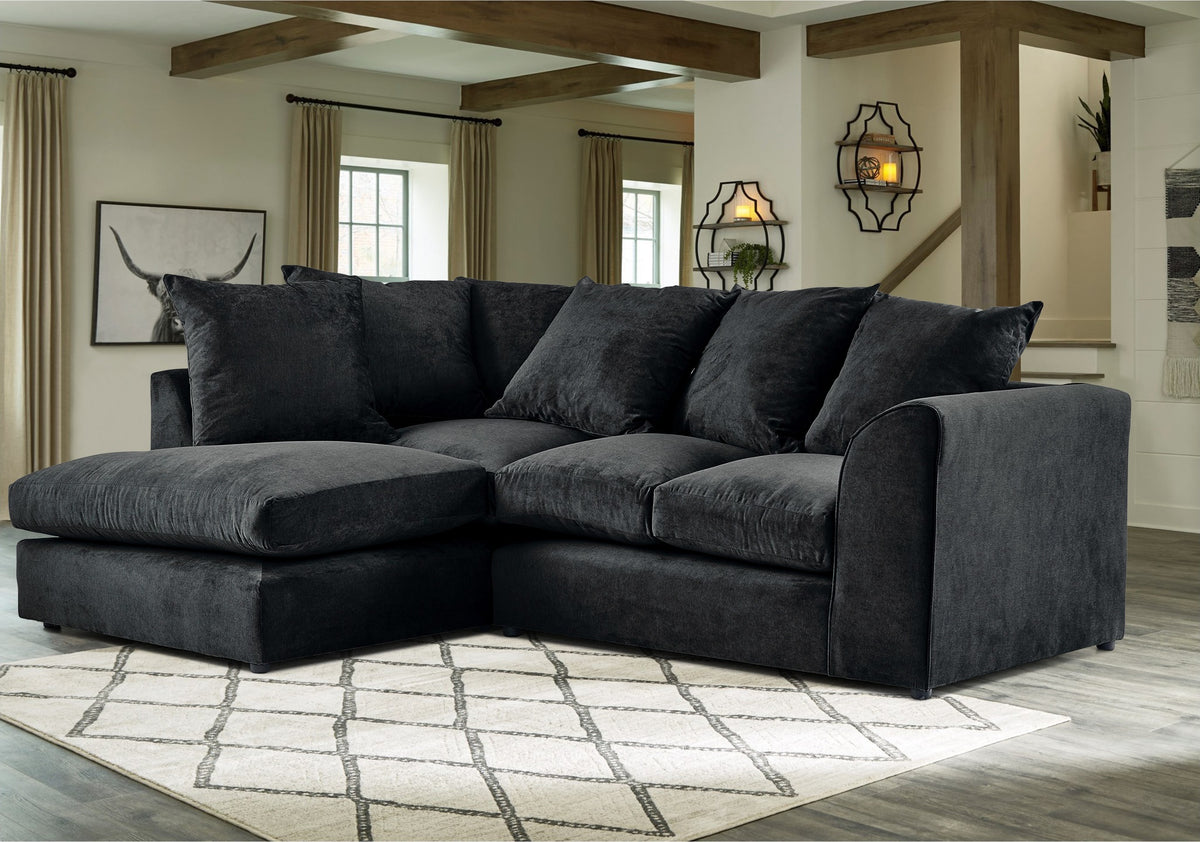 Mirana Modern Plush Velvet Corner LHF Sofa