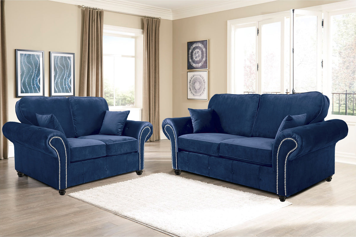 Oakana Luxury Plush Velvet 3+2 Seater Sofa