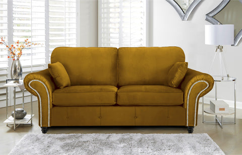 Oakana Luxury Plush Velvet 3 Seater Sofa