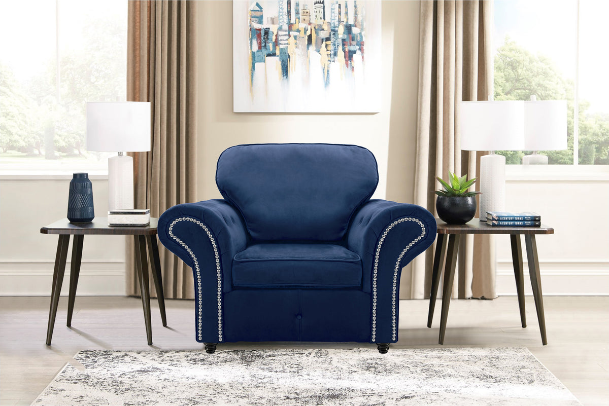 Oakana Luxury Plush Velvet Armchair