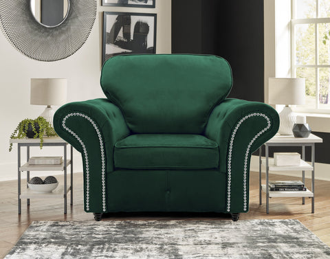 Oakana Luxury Plush Velvet Armchair