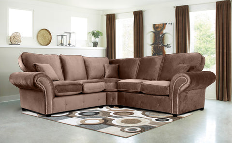 Oakana Luxury Plush Velvet 2c2 Corner Sofa
