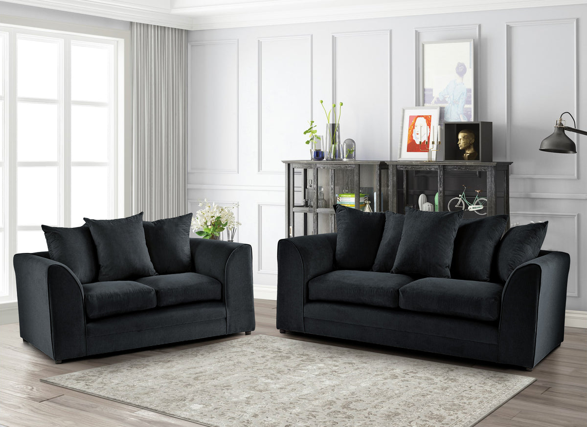 Mirana Modern Plush Velvet 3 Plus 2 Sofa Set