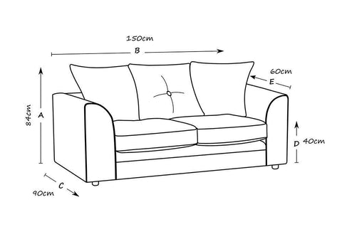 Mirana Modern Plush Velvet 2 Seater Sofa