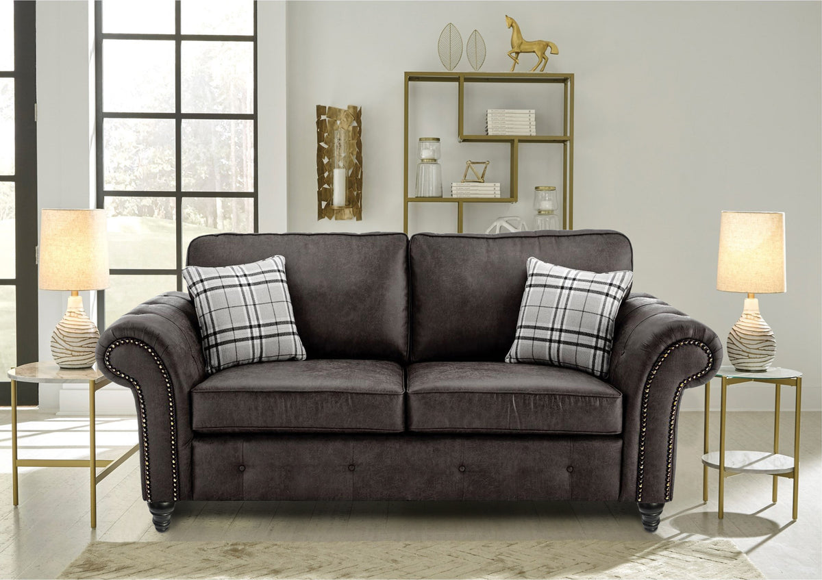 Oakana Luxury Leather 3 Seater Sofa