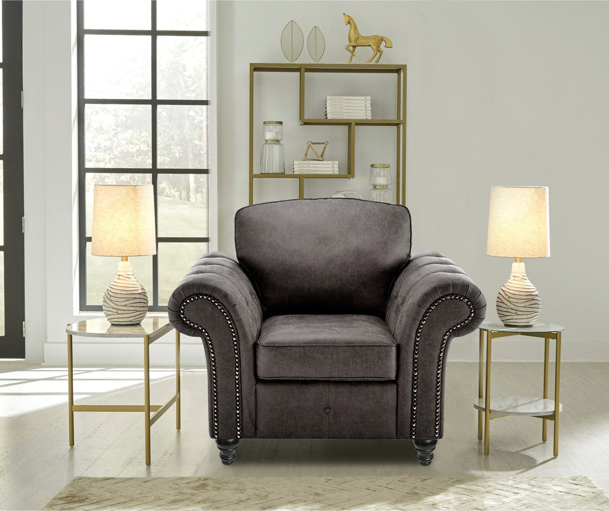 Oakana Luxury Leather Armchair Sofa