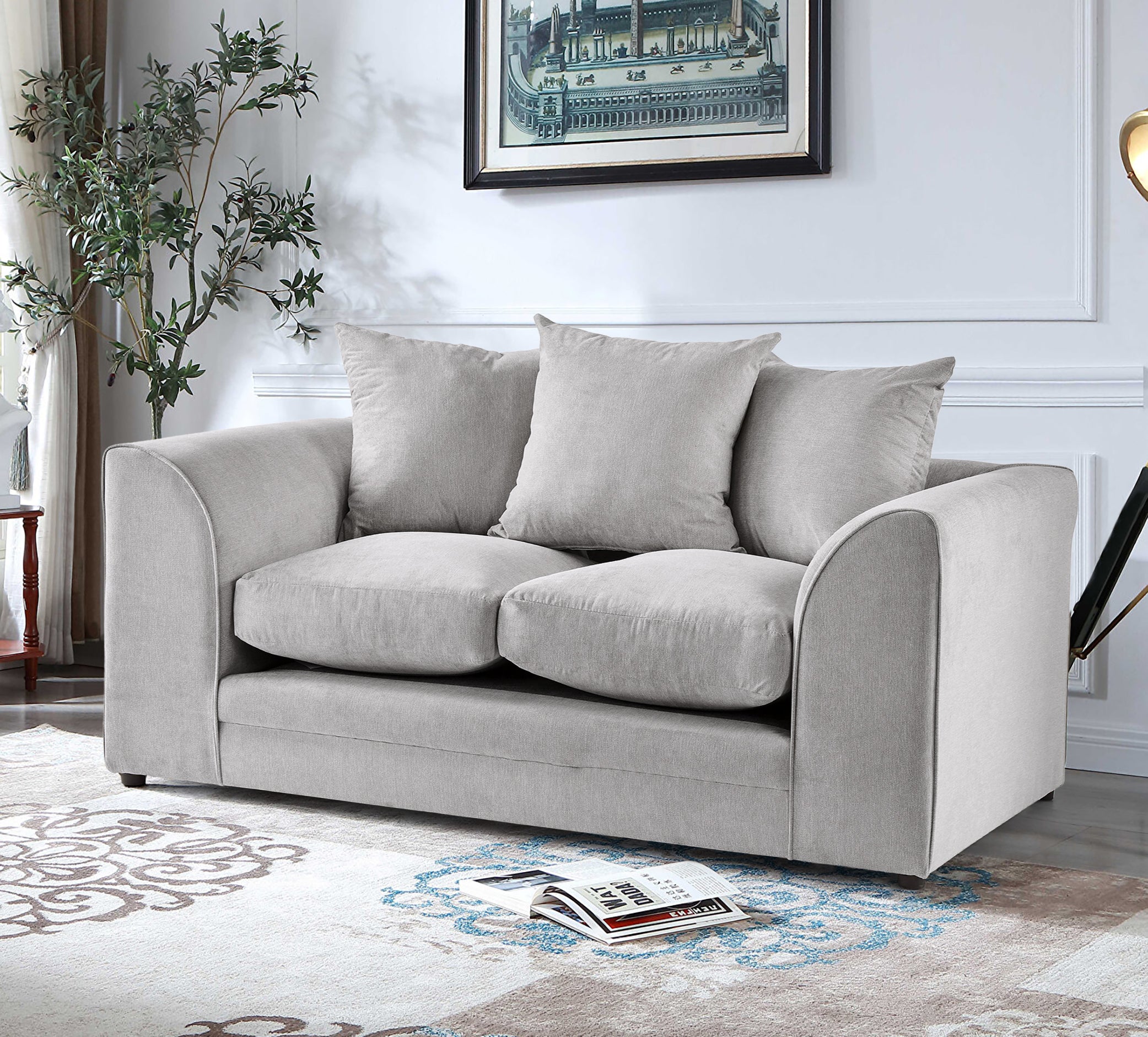 Mirana Modern Plush Velvet 2 Seater Sofa